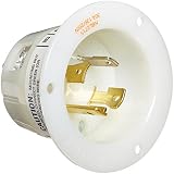 Hubbell Wiring Systems HBL2715 WP2 Insulgrip Twist-Lock Wall Plate Flanged Inlet Weatherproof Cover,
