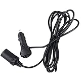 シガーアダプター用延長コード AUPERTO DC電源12V24V兼用 電源ソケット（3m 60W 5A 急速充電 ） (ブラック)