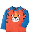 Frugi オーガニックコットン ベビー 長袖 Tシャツ オレンジ/タイガー サイズ 12-18m （ 80 ）～3-4y （ 100 ） (2-3y（2-3才：95）)
