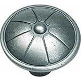 Laurey 23406 Cabinet Hardware 1-1/2-Inch Flower Knob, Antique Pewter [並行輸入品]