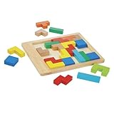 Imaginarium Discovery木製カラーブロックパズル – 24ピース