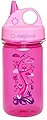 Nalgene Kids Sustain Grip-N-Gulp Water Bottles Made with Material Derived from 50% Plastic Waste, Leak Proof Sippy Cup, Durable, BPA and BPS Free, Dishwasher Safe, Reusable, 12 Ounces, Pink Woodland