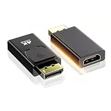 DisplayPort to HDMI変換アダプタ4K@30HZ DP HDMI 変換 コネクタ 4K 対応 オス-メス DPからHDMI 変換アダプタ 4K@30HZ 3D 金メッキディスプレイポートオス → HDMIメス (2個セット)