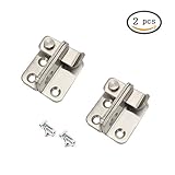 BTMB 1.57 " x1.77 "ドアフリップ安全ゲートラッチステンレススチールボルトロック(左開き)