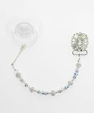 Silver Swarovski Crystal Pacifier Clip (CBLC) by Crystal Dream