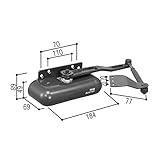 YKKAP メンテナンス部品 ドアクローザ (HH-K-17459) BB：ブラウン *製品色・形状等仕様変更になる場合があります*