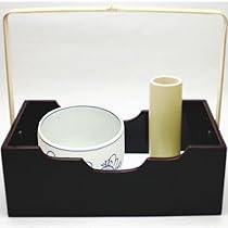 茶道具 六角 青磁 火入 煙草盆 一対 江戸末期-明治(A258) 茶器/茶道具 煙草盆用道具（莨盆用道具）】 火入 八卦（青八角