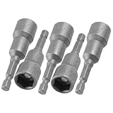 5個4 "シャンク12ミリメートルソケット磁気六角レンチナットビット