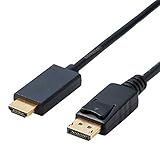 エレコム 変換ケーブル HDMI DisplayPort 2.0m ブラック CAC-DPHDMI20BK