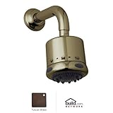 Rohl bi00020tcb bi00020 Bossini多機能max-flowシャワーヘッド、Tuscan真鍮