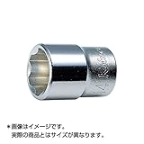 Ko-ken(コーケン) 3/8"(9.5mm) サーフェイスソケット 12mm 3410M-12 STRAIGHT/59-528