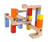 LONG-MOUNTAINS 玉転がし 木製 ビーズコースター ブロック 知育玩具