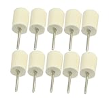 uxcell フェルトボブ エアドリル バフ研磨 ソフトな円筒状 フェルト 18 x 26mm 10個入り
