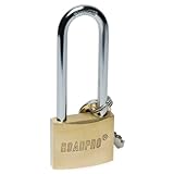 Roadpro rplb-40l 40 mmソリッド真鍮南京錠with 3 "シャックル