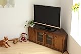 【 コーナーテレビ台　コーナーTVボード 】 タピオ 110 ブラウンパイン