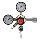 ILS - CO2 Regulator Beer Brewing Kegerator Bar Dual Gauge Valve 5/16 CGA320 1/4" NPT"