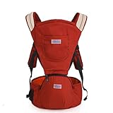 beautiful JR抱っこひも多機能ベビーキャリア背負子通気性適用3ヶ月から36まで新生児抱きおんぶ紐 オレンジ