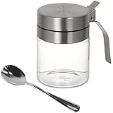 ダルトン(Dulton) スパイスジャー ウィズ スプーン 300ml 美味しい塩梅を創り出すスプーン付きジャー ワンタッチ ふた付き 調味料入れ 保存容器 キッチン 高さ117mm 幅115mm 奥行80mm R615-737