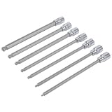 マスターメカニックdr71684 aメトリック3 / 8 "ドライブロングボール六角ビットソケットセット、7-pc