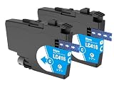 【フクタマ】 LC416C シアン×2本 ブラザー(Brother)用 互換インク カートリッジ brother 用 プリンター インクカートリッジ LC416 対応機種 MFC-J4440N MFC-J4540N MFC-J4940DN DCP-J4143N MFC-J4443N MFC-J4543N DCP-J4140N (シアン×2本)