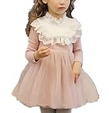 WIN キッズワンピース フォーマル女児 キッズ 服 子供 長袖 女の子 ガールズ ワンピース 韓国スタイル 結婚式 発表会 入園式 入学式 卒園式 卒業式 七五三 パーティー (90cm, ピンク)