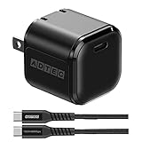 アドテック PD充電器 33W 1ポート コンパクト 折り畳み iPhone 17 Air Pro Switch iPad MacBook Air Android GalaxyPixel10 Pro スマホ 対応 急速充電 高速充電 QC ACアダプタ【Type-Cケーブル付属】【USB-C】【PD3.0/PPS 3.3V-16V対応】ブラック APD-V033C-wC-BK