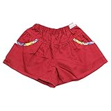 【SiShuNon/Kiccoly】タップリギャザーツイルキュロット キッコリー ベビー キッズ ギャザー ツイル キュロット 110 3 レッド