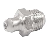 uxcell グリースニップル　メタル　シルバートーン　オスネジ M10 　フィッティングノズル　ストレート