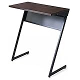 タンスのゲン スタンディングデスク 幅89cm 木製 パソコンデスク シンプル 省スペース スリム Z-RISE - basic - ブラウン 56800002 00