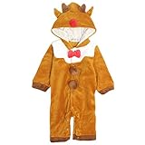 トナカイ カバーオール ベビー なりきり 着ぐるみ コスチューム クリスマス 衣装 トナカイ 70cm