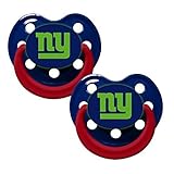 New York Giants Glow in Dark 2-Pack Baby Pacifier Set - NFL Infant Pacifiers by Baby Fanatic [並行輸入品]