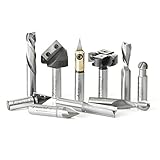 Amana Tool AMS-138 10-Pc CNC 3D, Signmaking, Lettering & Engraving 1/2 Inch Shank Router Bit Set by 