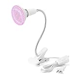 ALLOMN 200LED 水耕栽培ランプ 赤/青いLED 室内用植物育成LEDライト クリップライト フレキシブルアーム 低消費電力省エネ 水槽照明 観葉植物 園芸 50000時間使用 20W