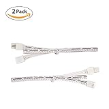 maylit ( TM ) LED下キャビネット照明、パックライト12 Vアダプタコントローラ屋内使用 WIRE-CABINET-2PACK