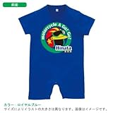 BabyChips ゴーゴーヘルメット(名入れ半袖ベビーロンパース) 70 ロイヤルブルー