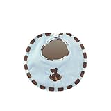 Bearington Baby - Posh Dots Bib (Blue) by Bearington