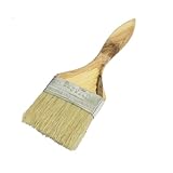 uxcell ペインティングブラシ　ペイントブラシ　フェルール　木製グリップ　シルバートーン