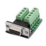 uxcell　DB9アダプター　ターミナルコネクタ　D-サブメス　RS232 9P端子　ブレークアウトボード信号モジュール　1個