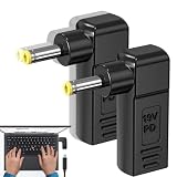 RuiMi 2枚 タイプC USB-C 変換アダプター プラグ（USB-C输入DC5.5×2.5mm输出）対応-东芝-acer ノートパソコン 充電 PD 高速データ転送 高耐久 TYPE-Cプラグ (5.5×2.5mm)