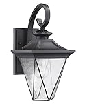 Chloe Lighting CH22018BK15-OD1 'Farnsworth' Transitional 1-Light Black Outdoor Wall Sconce 15' Heigh