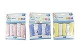 Baby Face Wash Cloths - Machine Washable - Assorted Colours by Baby