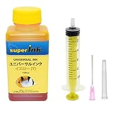 superInk ユニバーサルインク マゼンタ （染料） 詰め替え 互換インク 100ml （インクジェットプリンターすべてのブランド用） + 手袋1組 + 10ml注入器 + 針 + キャップ