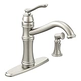 Moen 7245SRS Belfield One-Handle High Arc Kitchen Faucet, Spot Resist Stainless [並行輸入品]