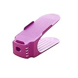 Magical Home多彩な一体式鞋架 創意プラスチック鞋架 立体式収納鞋架 家居用品 (パープル)