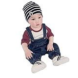 (チェリーレッド) CherryRed 子供 ベビー キッズ 女の子 男の子 ロンパース ロングパンツ デニムジーンズ サロペット オールインワン 73 ブルー