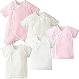赤ちゃん本舗　新生児肌着５点セット　ドットマリン　ピンク