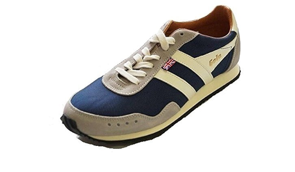 ゴーラ Imgl498 本革 Made In England レザーコンビ レトロ スニーカー Gola ゴーラ スニーカー Amazon