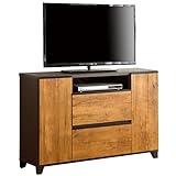 タンスのゲン テレビ台 日本製 完成品 幅120cm ハイタイプ 木脚 可動棚 フルオープン スライドレール ブルックリン 24900014 BN