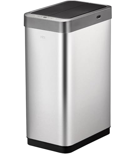 Amazon｜ゴミ箱 自動開閉 ホライゾンセンサービン シルバー 45L ふた