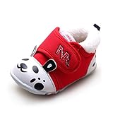 WIN　ベビー ファーストシューズ スニーカー 歩行靴 子供用 キッズ 赤ちゃん 新生児 カジュアル かわいい お出かけ 出産お祝い　 新生児靴 女の子 男の子 (内寸12.5cm, レッド)